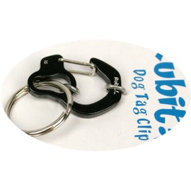 Rubit The Easy Dog Tag Curve Shape Switch Clip, Medium, 1.07-Inch Diameter, Black