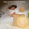 INSSISAIN Moon Lamp with Alarm Clock, 10 Calming Tones with