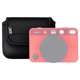 JJC Neoprene Compact Camera Pouch Bag with Velcro Closure for Leica Sofort 2, D-Lux7 D-Lux8 Camera - Black