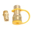 KIMISS Gas Quick Connect Adapter Kit 3 Piece Set Brass