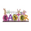 Lyqaq Easter Table Decorations, Handmade Easter Wooden Table Core Kit,