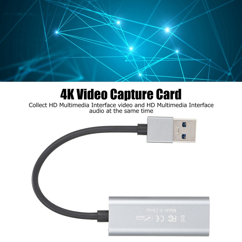 Capture Card 4K HD Multimedia Interface to USB2.0 Video Capture