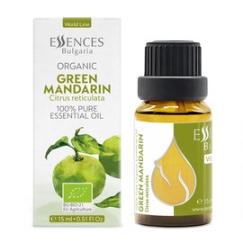 Essences Bulgaria Organic Green Mandarin Essential Oil 15 ml Citrus Reticulata 100% Natural Pure Undiluted Therapeutic Grade Aromatherapy Cosmetics Cruelty Free GMO Free Vegan