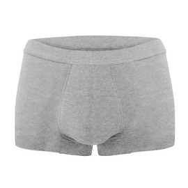 AIRCUTE Washable Absorbent Urinary Incontinence Underwear for Men, Soft Leak Proof Boxer Briefs for Bladder Leakage 60ML (4X-Large, Gray)