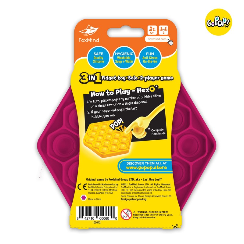 FoxMind, Go Pop! Hexo, Magenta, The Original and Ingenious Tactile