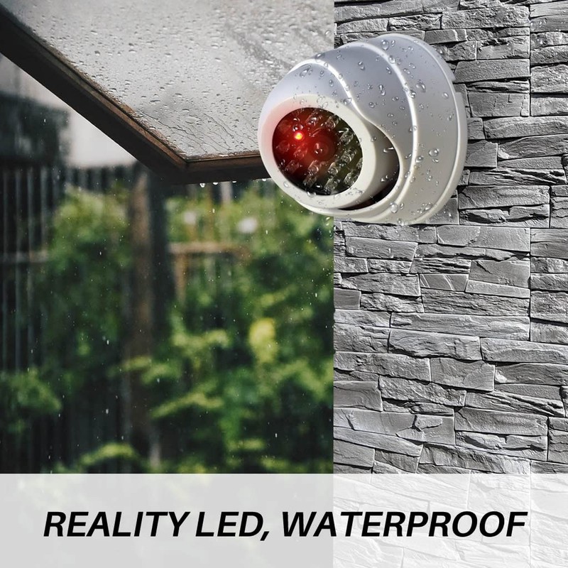 JUSTOP Dome Dummy CCTV Camera Outdoor/Indoor Waterproof With Reality LED