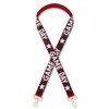 NVENF Beaded Purse Strap Replacement Burgundy White Game Day Football