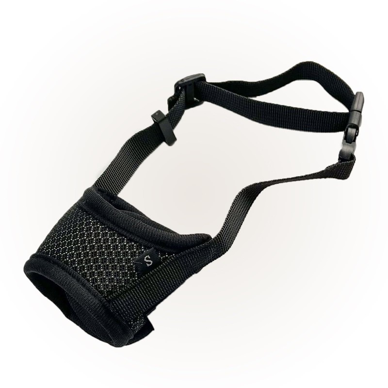 Dog Muzzle Breathable Mesh and Durable Nylon with Adjustable Loop