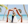 DearHouse 3 Panel Wedding Arch Draping Fabric, 29.5" x18Ft Pearl