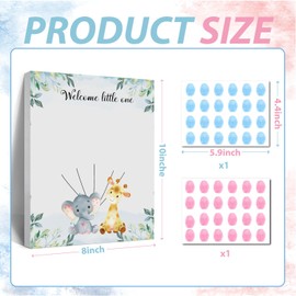 Gender Reveal Fingerprint Tree Sign, Baby Shower Guest Book, Canvas Decor for Boy and Girl Baby Shower, Baby Gender Reveal Party Ideas, Baby Reveal Party Woodland Decorations