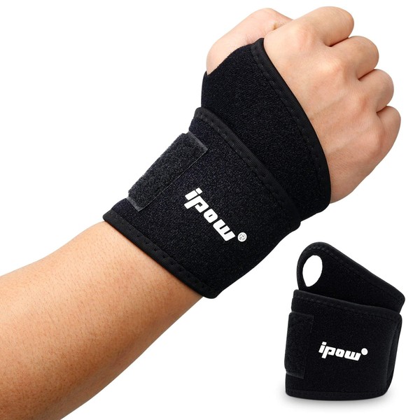 ipow 2 x Wrist Wraps / Wrist Wraps for Pain Relief, Unisex, Suitable for All Types of Sports