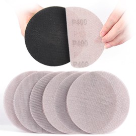 Sruhrak 125mm Mesh Sanding Discs, 50 PCS Net Sandpaper 400 Grit Hook and Loop Sanding Pads for Drywall Sander Efficient Dust Removal Random Orbital Sander Polishing
