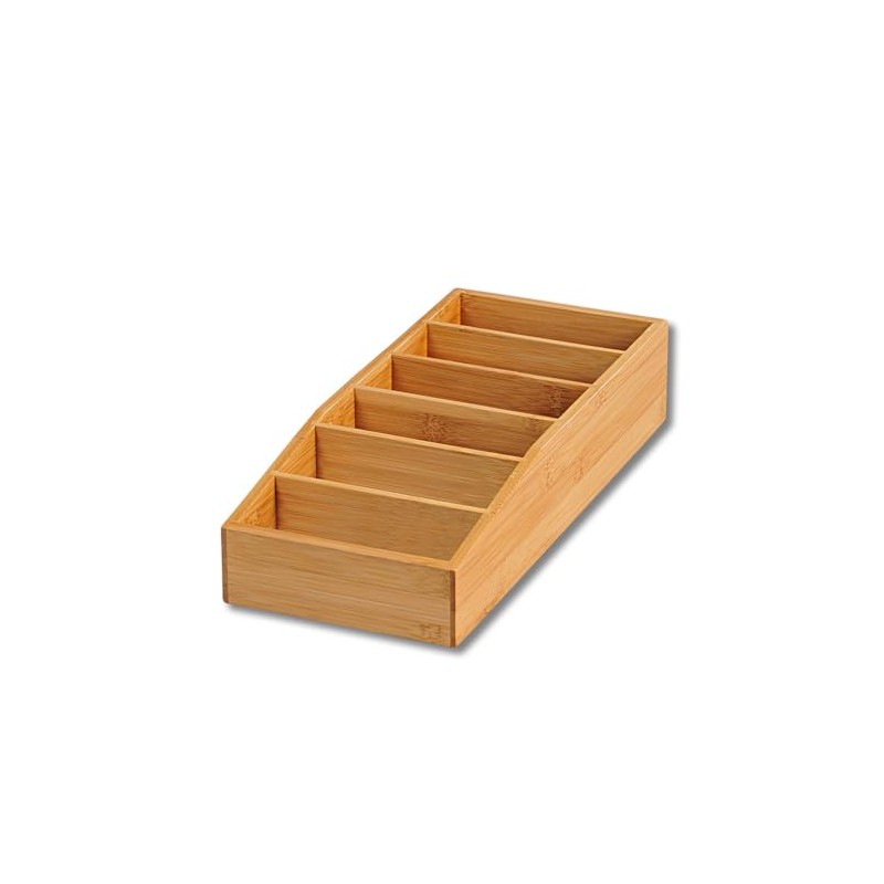 Kesper 70822 Storage box made of bamboo, brown, 15 x