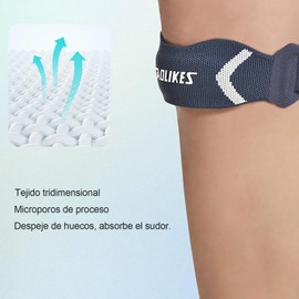 Rodillera,Rodilleras gym,Ajustable Estabilizador,Rodilleras de Gimnasio, Estables, Adecuadas Para Correr, Voleibol, Baloncesto，Deportes.(1 pieza) (Negro)