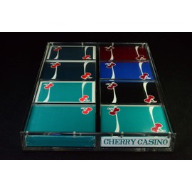 Carat X4x2 Card Case for 8 Playing Card Decks - Strong Clear Acrylic Magnet Seal