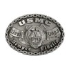 USMC Devil Dog Pewter Jumbo Pin Made in USA