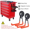 MUTUACTOR 2PC Black Storage Hooks with Anti-Scratch Magnetic Base Heavy