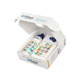 Fizzii ABC Gift Set (Drinking Bottle 600 ml + Lunch Box + Replacement Drinking Cap in High-Quality Gift Box)