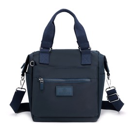 DIRRONA Fashion Womens Bag Nylon Women Shoulder Bag Casual Travelling Ladies Messenger Bag Multi Pockets Medium Size Waterproof Nylon Handbag Bags School Daily Use Blue