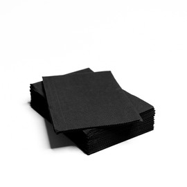 TATTOOSTOCKS Disposable Tattoo Tablecloths, 45 x 33 cm, Tattoo Tablecloths, Waterproof, 125 Pieces, Black, Bibs, Surgical Fields, Sterile