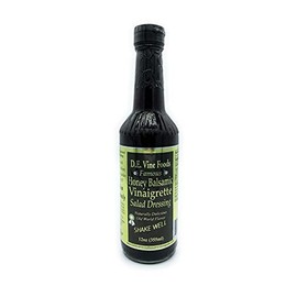D.E. VINE Honey Balsamic Vinaigrette Dressing, 2-PACK (2-12oz bottles)