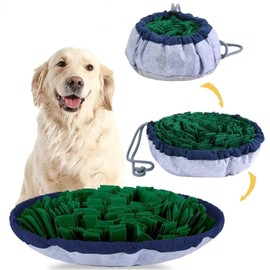XIGOUPT Snuffle Mat for Dogs Interactive Sniff Mat for Slow Eating Pet Dog Feeding Mat for Floors Anti-Slip Could be Folded Free
