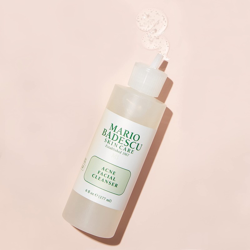 Mario Badescu Acne Facial Cleanser for Combination & Oily Skin,