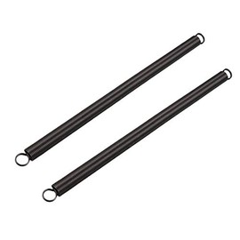 sourcingmap Extension Spring - 1.4mm Wire Dia , 16mm OD , 300mm Free Length Spring Steel Small Dual Hook Tension Spring 2pcs