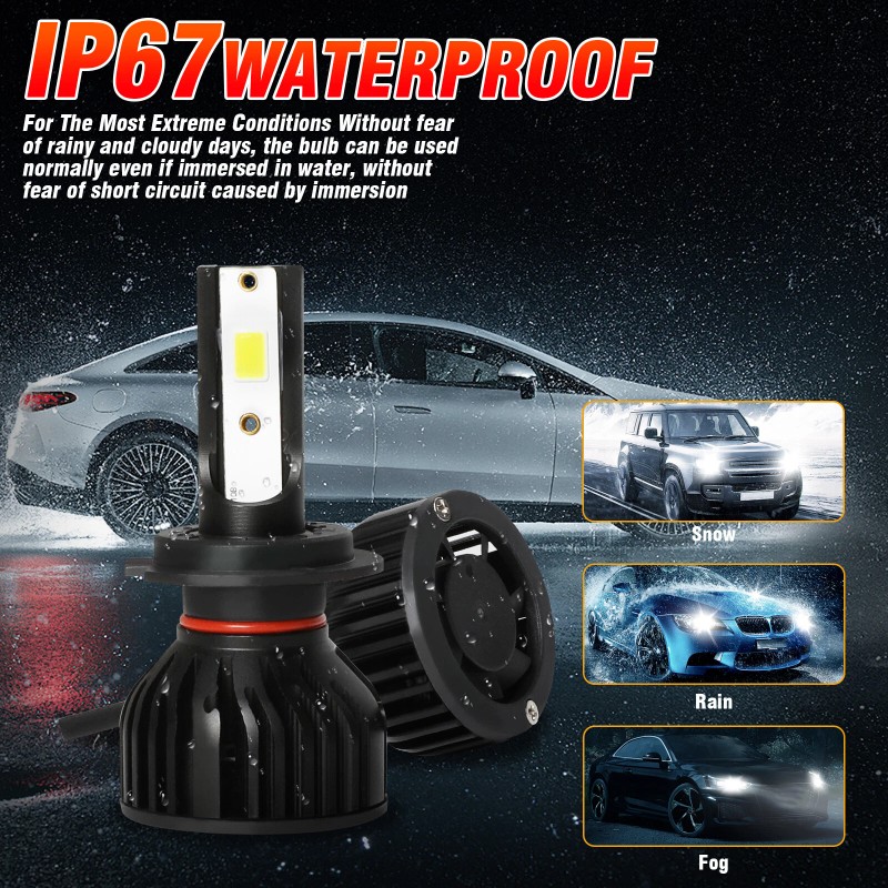 SHENKENUO For Honda CBR600RR 2007-2020 H7 White 6000K LED Headlight
