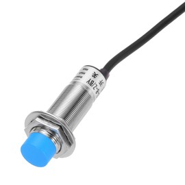 sourcing map M18 Approach Sensor Inductive Proximity Sensor Switch NO Normally Open PNP 8mm Detection Distance, DC 6-36V LJ18A3-8-Z/BY, 3.9ft, 1Pcs