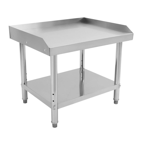 Commercial Work Table Adjustable Work Bench Kitchen Stainless Steel Prep