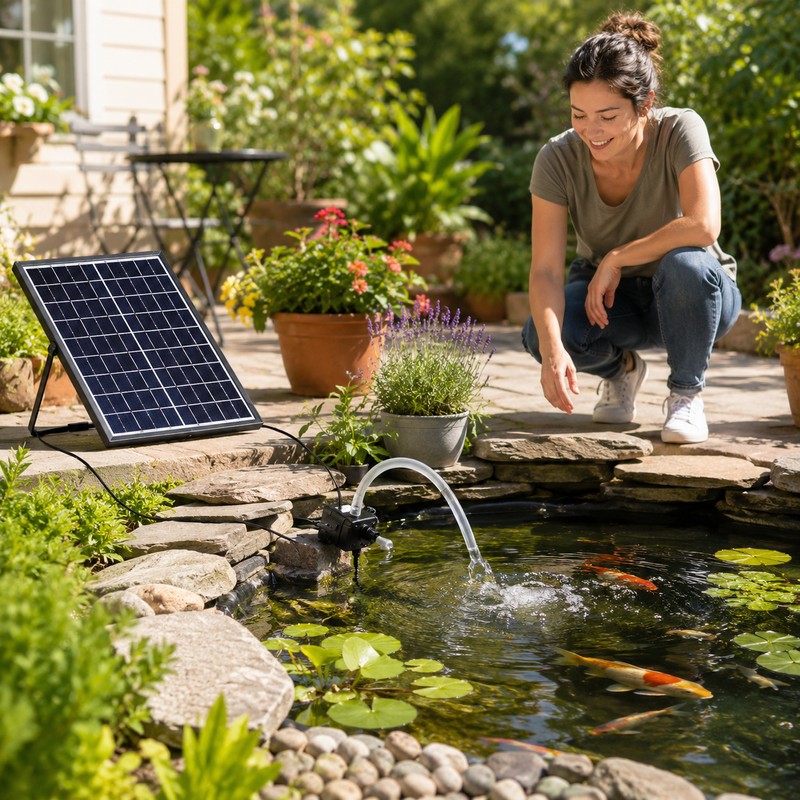 Solar Pond Water Pump for Outdoor Circulation – 9V 6W