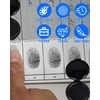 CULEB Pack of 2 Professional Fingerprint Ink Pads, Portable Stamp