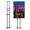 PATIKIL Up to 79" Poster Stand, Double-Sided Easel Stand with