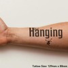 'Funny Hanging Monkey' Temporary Tattoo - Water Resistant, Skin-Safe, Non-Toxic
