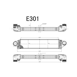 JSD Charge Air Cooler Turbocharger Intercooler Compatible with 2013-2018 Escape Focus 2.0T CV6Z6K775A 4401-1533 18005