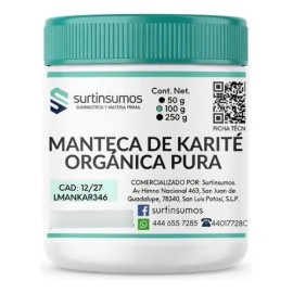 Manteca De Karité Natural Y Orgánica 100g Surtinsumos