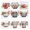 Cesto Multiformas Plegable 31cm Organizador Cocina Huevos Negro