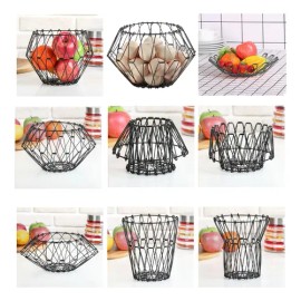 Cesto Multiformas Plegable 31cm Organizador Cocina Huevos Negro