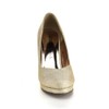 KISS & TELL Valonia-18 Women's Glitter Round Toe Slip On