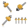 1/4 Inch Shank Roundover Edging Router Bit Set, Aplus Corner