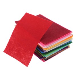 SEWACC 66pcs Assorted Felt Fabric Squares for Crafts Nonwoven DIY Sewing Sheets Multiple Colors for Kindergarten Handicrafts and Creative