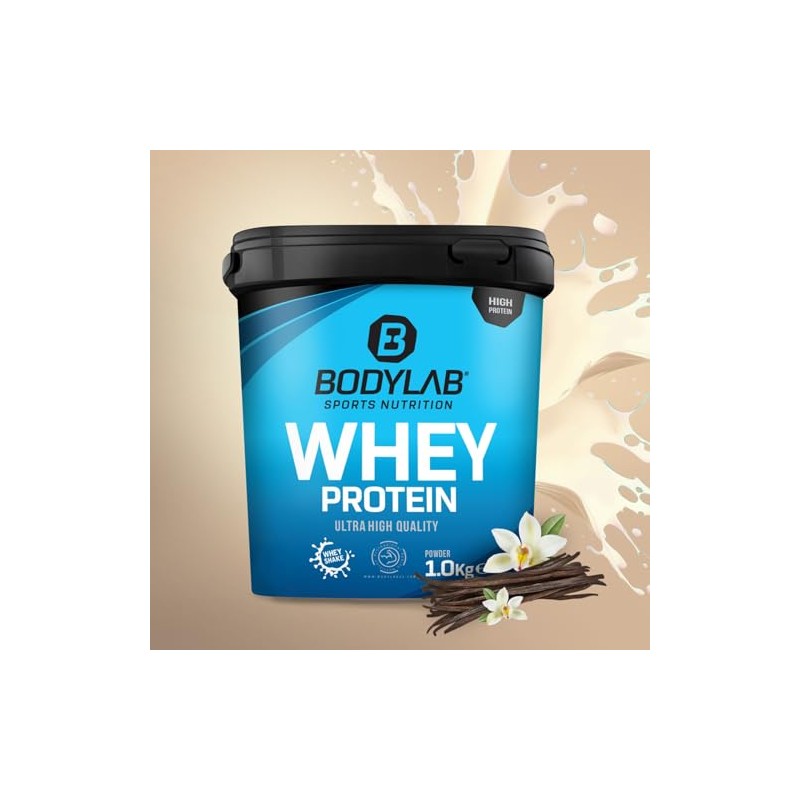 Bodylab24 Whey Protein Pulver, Bourbon Vanille, 1kg
