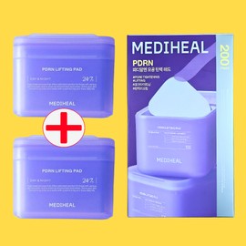 Mediheal PDRN Pore Toner Pads 100 sheets + 100 sheets Pore Elasticity Pads / 메디힐 PDRN 모공 토너 패드 100매+100매 모공 탄력 패드