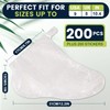 TEAWOO 200PCS Disposable Foot Covers Fits up USA 9, Leak-Proof