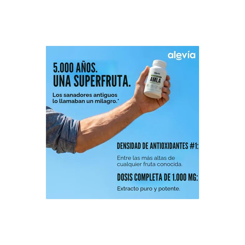 Alevia Cápsulas Orgánicas Amla De 1000 Mg Grosella Espinosa