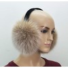 Hima 100% Real Fox Fur Winter Earmuff, Made in US