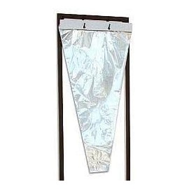 A&A Flower Bouquet Unprinted 37 Micron Clear Cellophane Bags Plastic Sleeve Bag 100 pcs (7x25x2.5 in.)