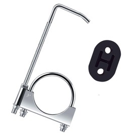 1PCS Exhaust Hangers, 3"Exhaust Clamp with Hanger Rear, 304 Stainless Steels Muffler Hanger, Universal Rubber Exhaust Hangers for Car Truck Exhaust Pipe (1Pcs 3 Inch)