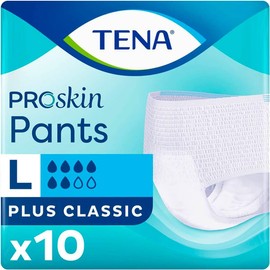 Tena Pants Plus Classic - Large (100-135cm) - 8 Packs of 10
